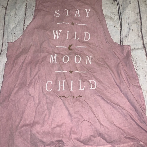 Spiritual Gangster “stay wild moon child” muscle yoga tank S - Picture 2 of 3